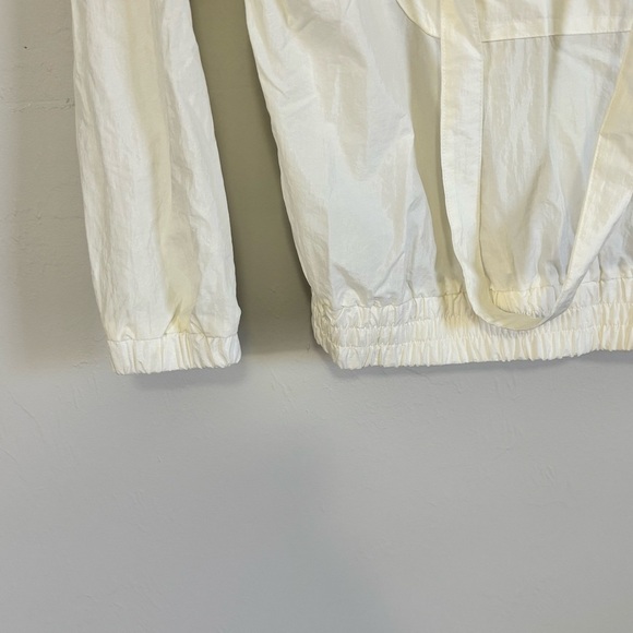 Vintage DAVID SMITH Women’s White Embroidered Golf Hoodie Backpack Details Sz S - Picture 7 of 10